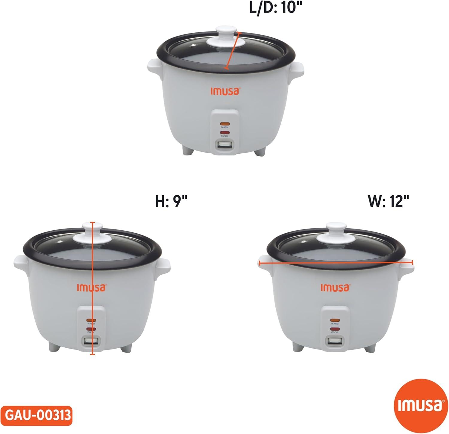 IMUSA Electric Rice Cooker 10 Cup Cooked 5 Cup Uncooked – Ceramic ...