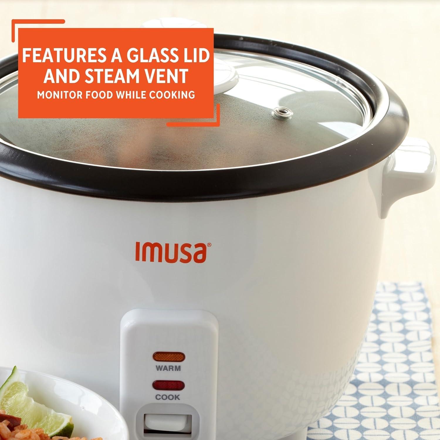 IMUSA USA GAU-00012 Electric NonStick Rice Cooker 5-Cup (Uncooked) 10 ...